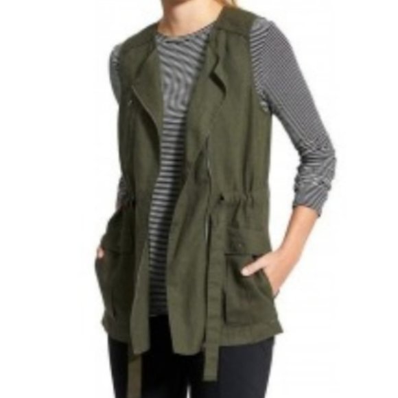 Athleta Jackets & Blazers - Athleta I NWT Wanderbout Linen Vest Size Small